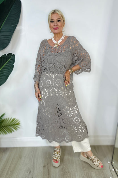 Crochet Midi Dress
