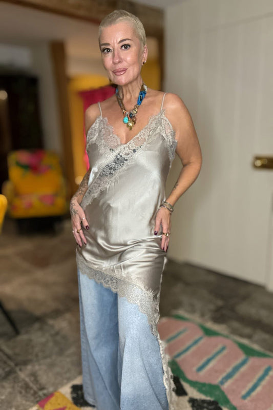 Asymmetric Slip Dress