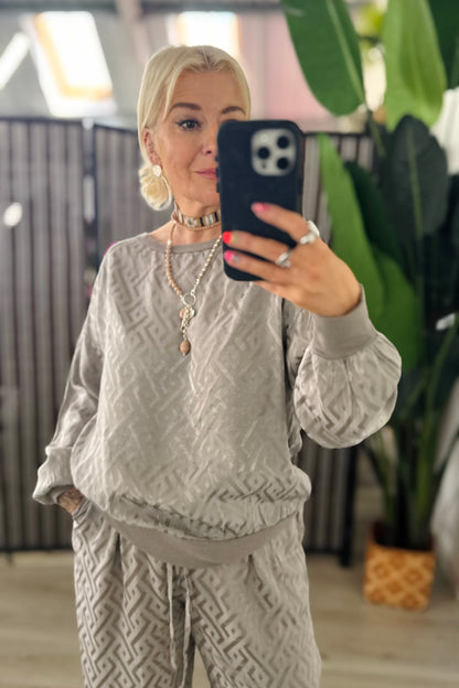 Charlie Satin Sweat Top