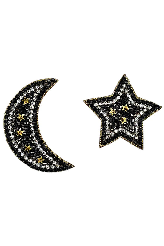 moon & star stud earrings
