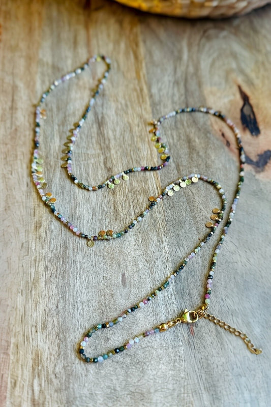 boho beaded necklace 