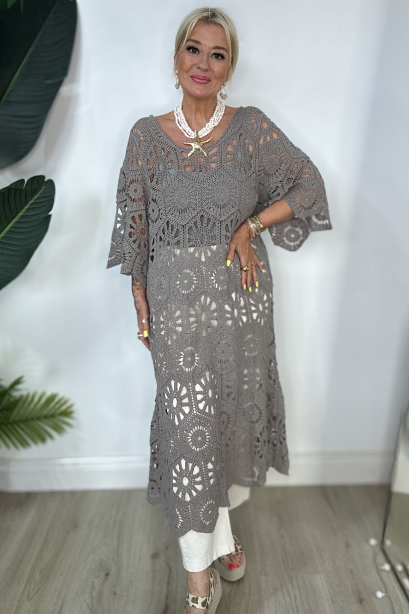 Crochet Midi Dress