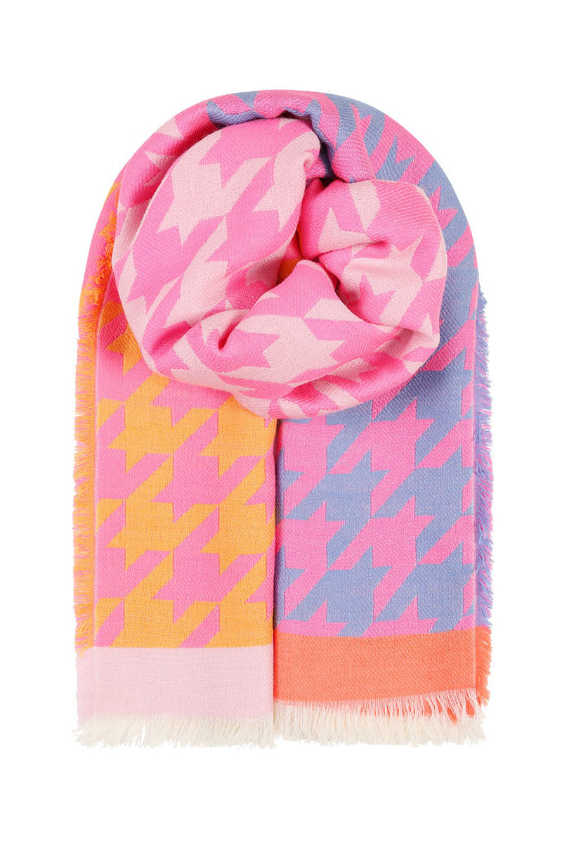 Ombre London Bright Dogtooth Scarf