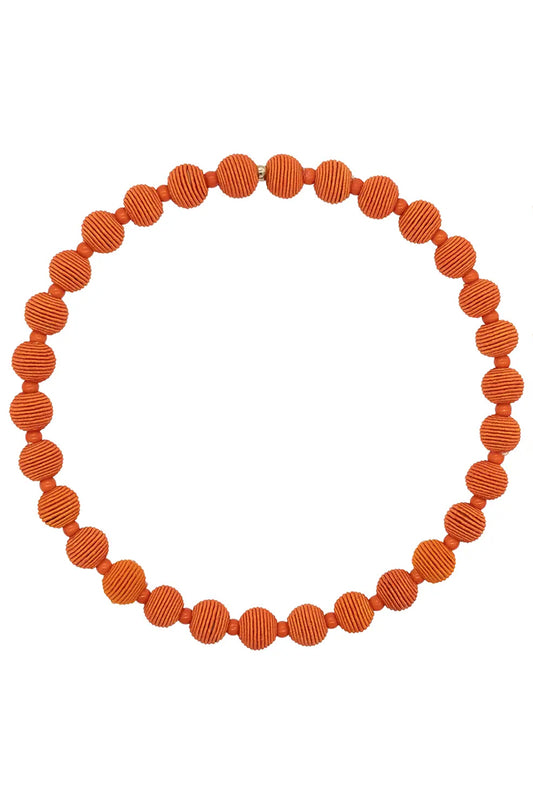 Narratives The Line Cotton Springwire Woven Ball Necklace