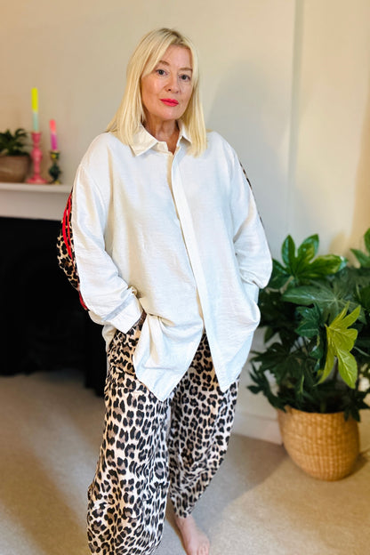 Gianna Leopard Stripe Shirt