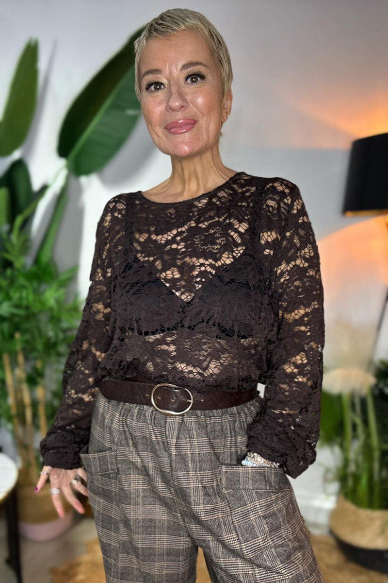 Check Brooke Patch Pocket Barrel Pants