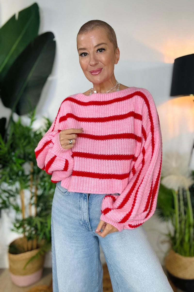 Sweetie Balloon Sleeve Knitted Jumper - PRE-ORDER