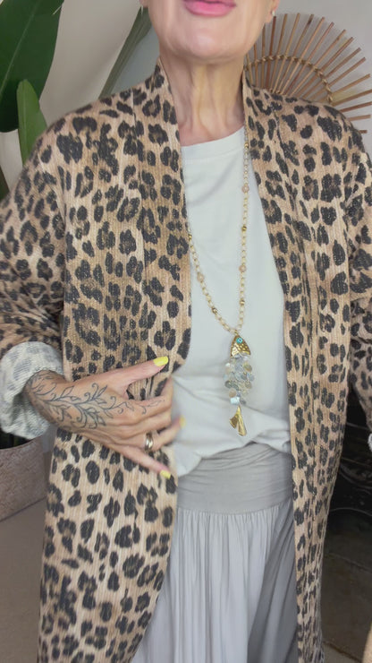 Cosmic Leopard Jacket -Sun
