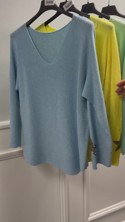 Clara Star Sleeve Knit