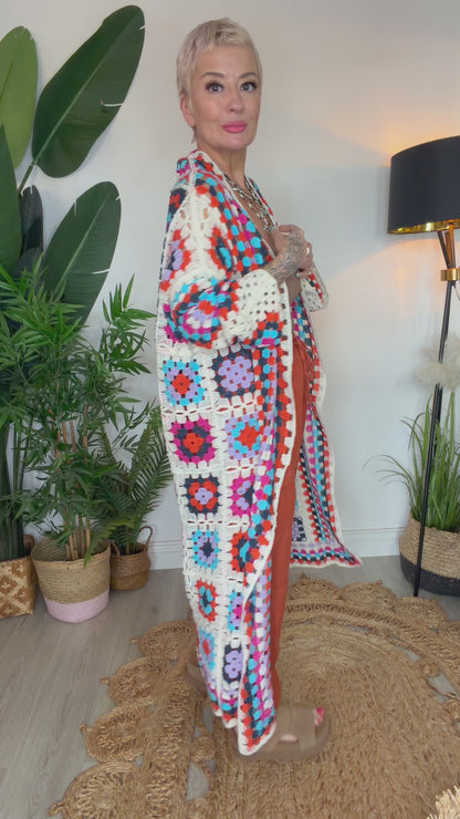 Crochet Maxi Cardigan