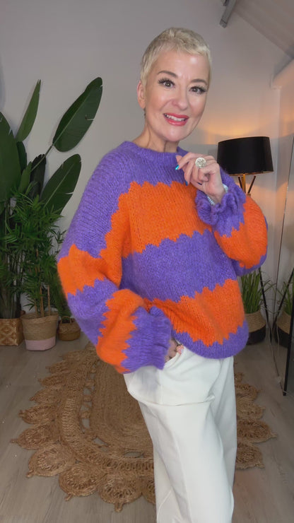 Zig & Zag Striped Jumper
