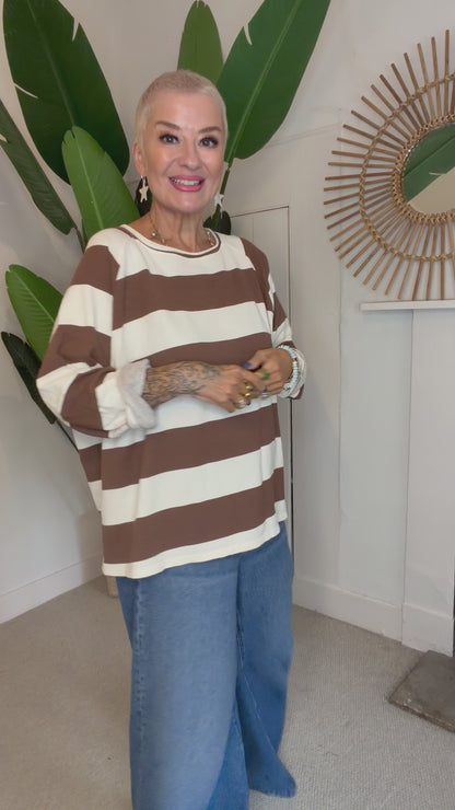 Everyday Stripe Sweat Top