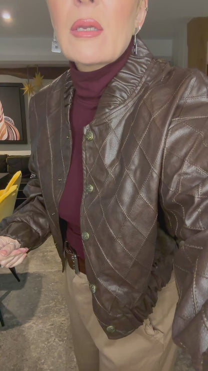 Phoenix Faux Leather Bomber Jacket