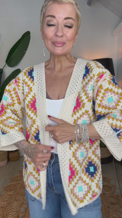 Paloma Crochet Kimono