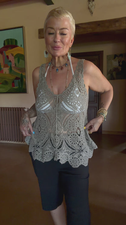 Porto Crochet Vest