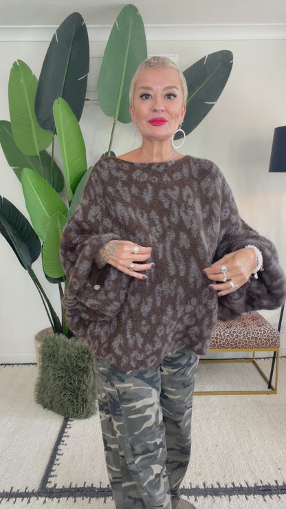 PRE - ORDER Leopard Slouchy Knit
