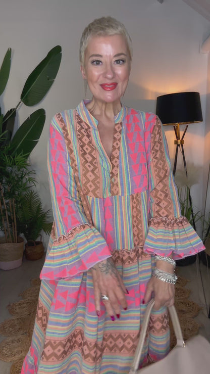 Aztec Woven Maxi Dress