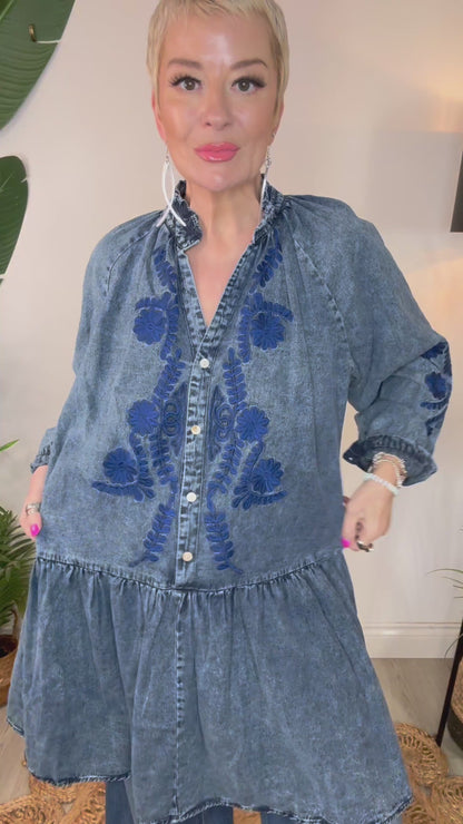 Lilia Denim Dress