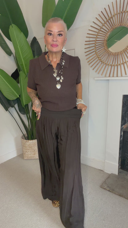 Slow Days Silk Mix Trousers