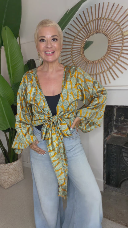 Sari Waterfall Wrap