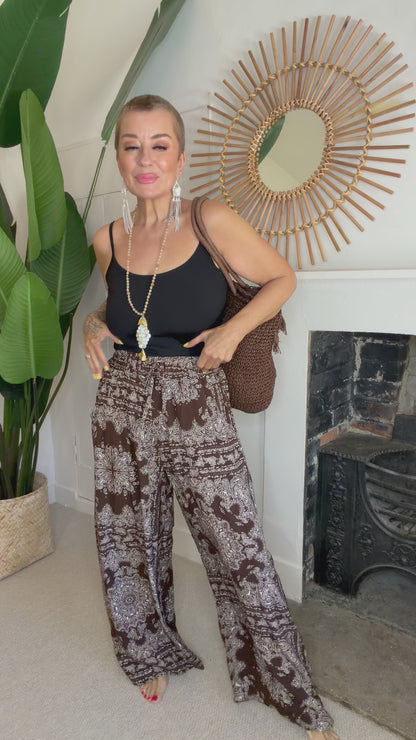 Bandana Wide Leg Trousers