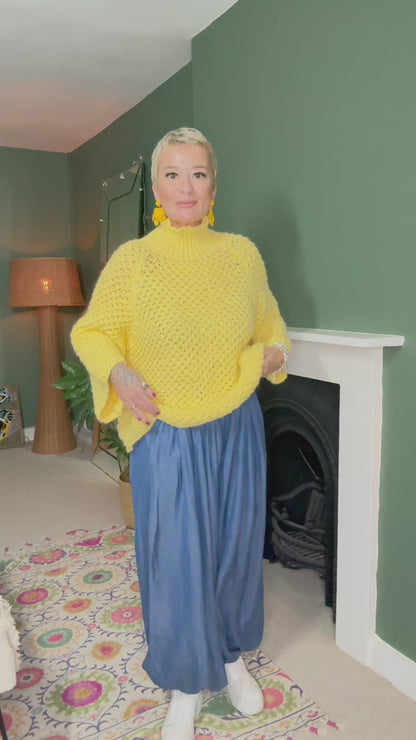 Denim Balloon Trousers