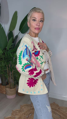 Wanderlust Embroidered Canvas Jacket