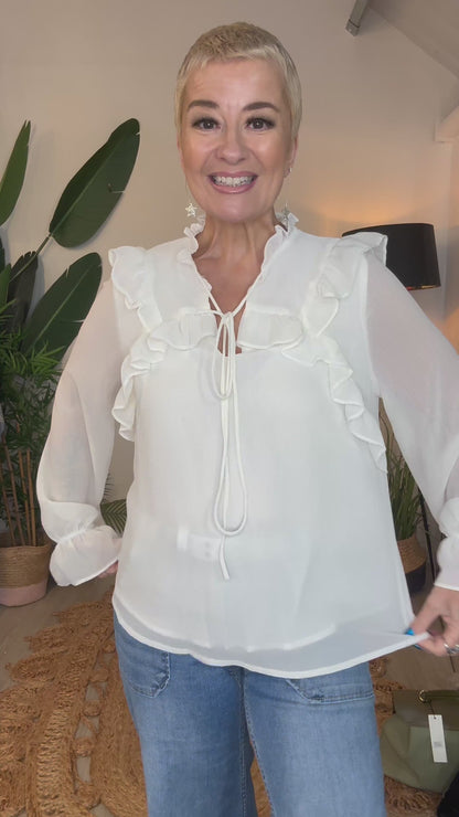Soft Frill Blouse