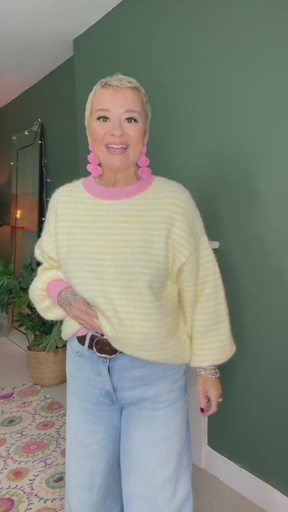 Cloudstripe Crew Neck Knit