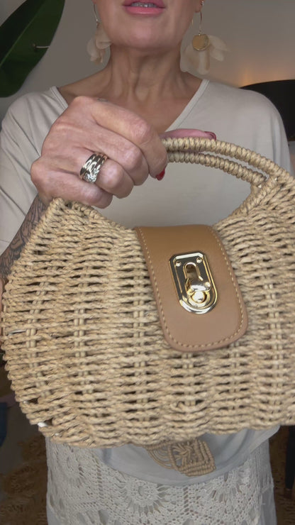 Woven Basket Bag