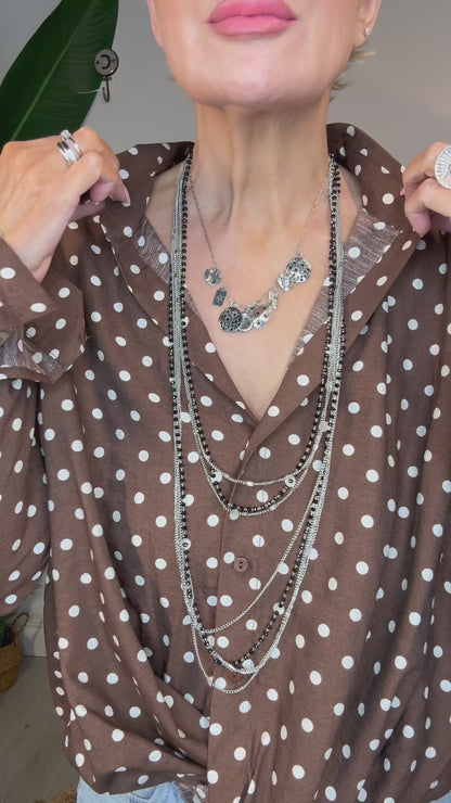 Midnight Muse Layered Necklace Set