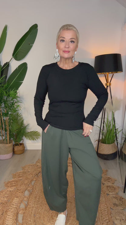 Base Layer Round Neck Top