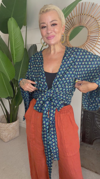 Sari Waterfall Wrap Drop Two