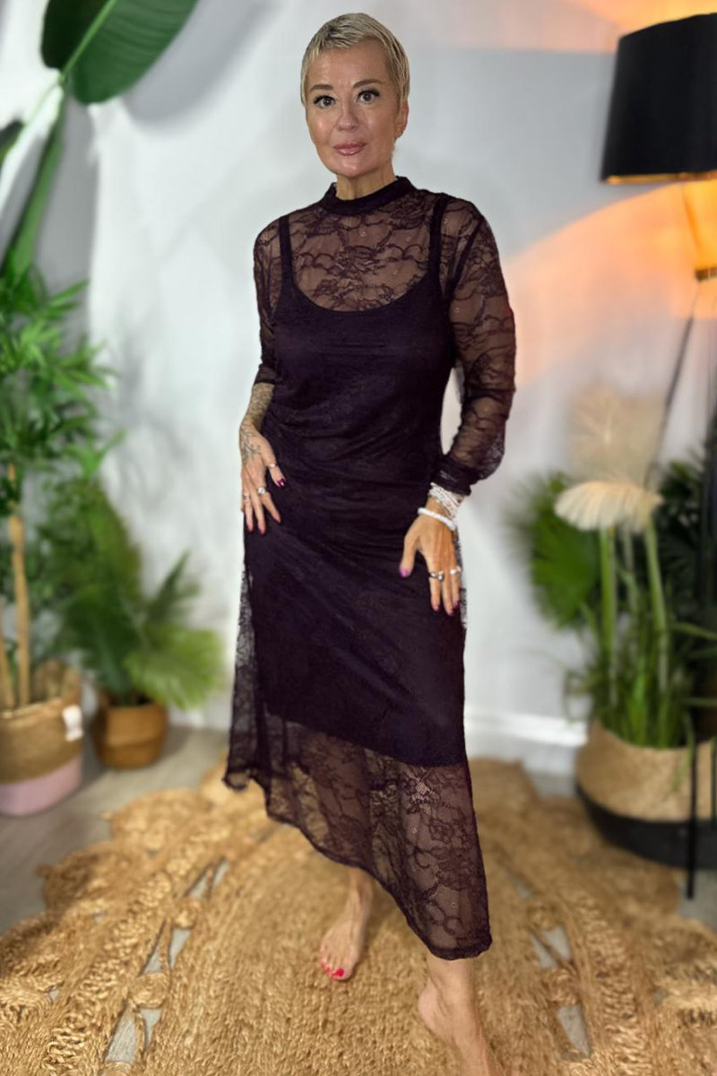 Midnight Whisper Maxi Dress