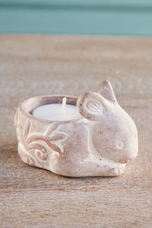 Terracotta Rabbit Tealight Holder