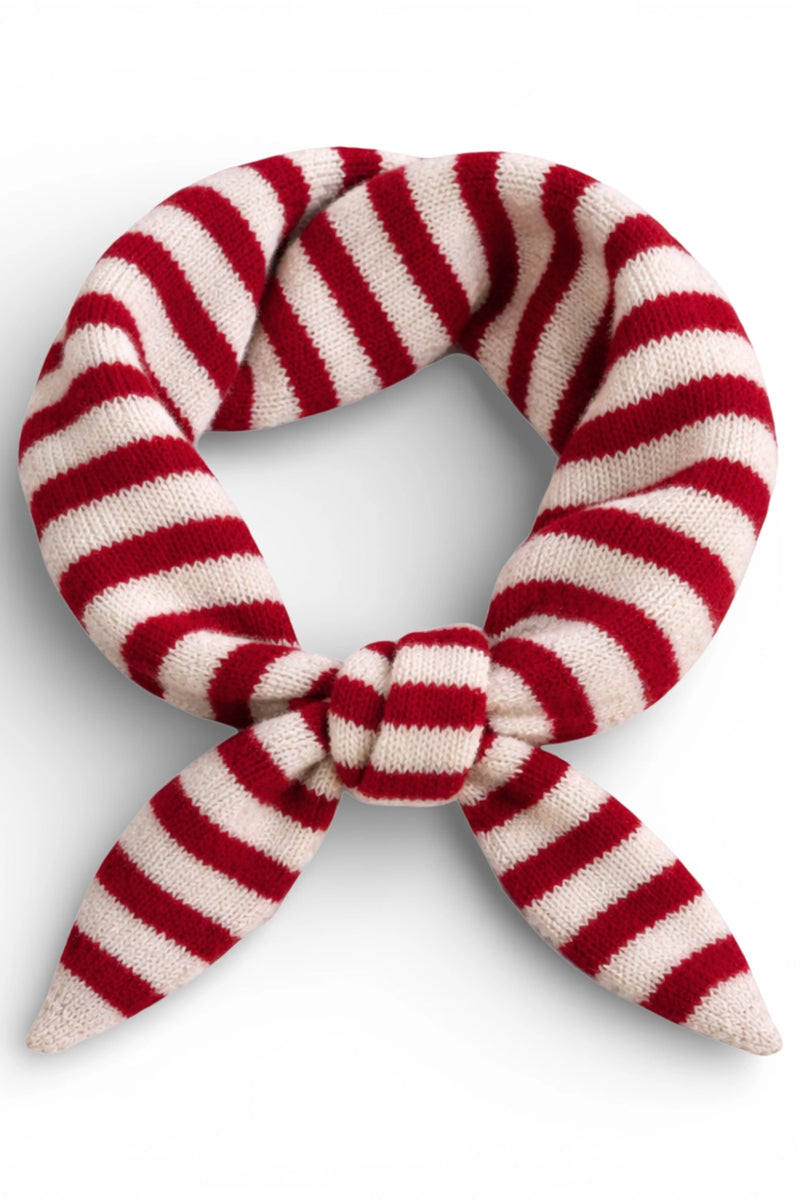 The Wool Blend Neck Scarf - Stripe