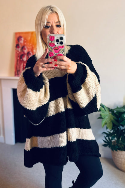 Monica Oversized Stripe Jumper