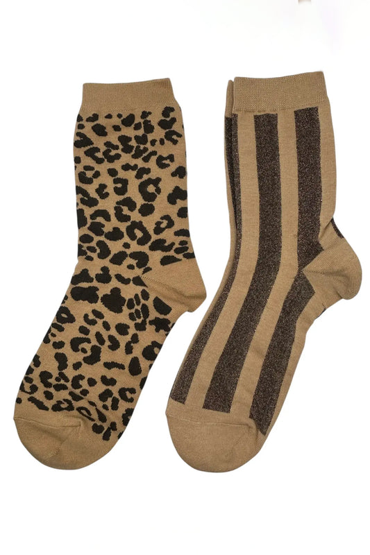 Sixton London Socks Box Duo - Sand
