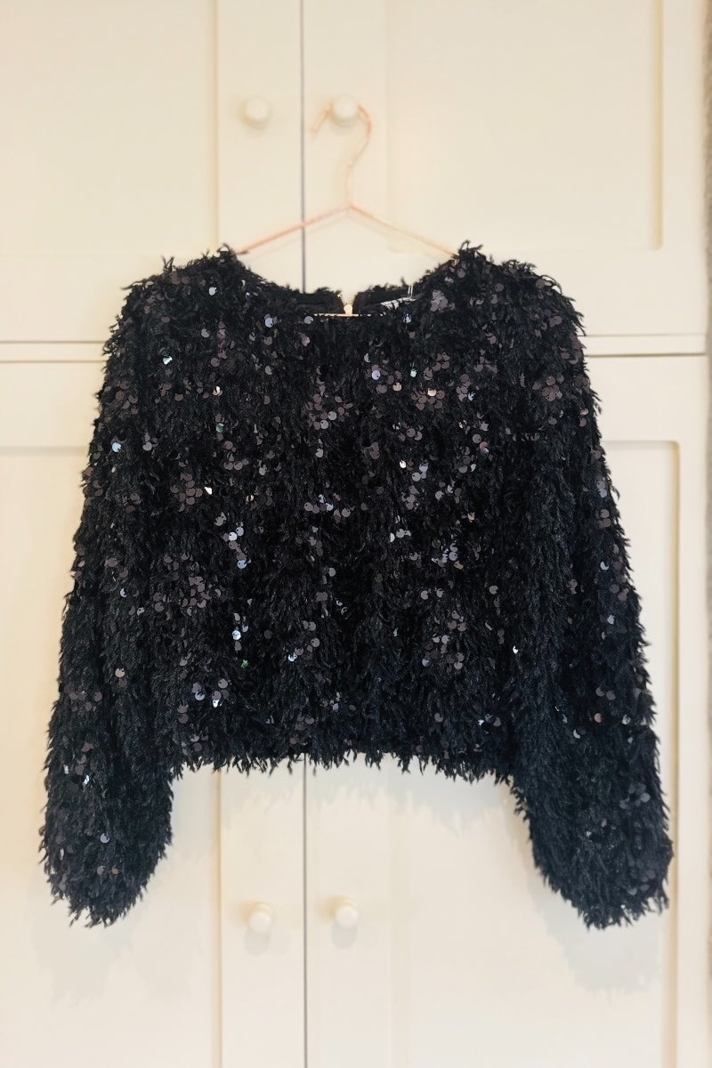 sequin knitted top