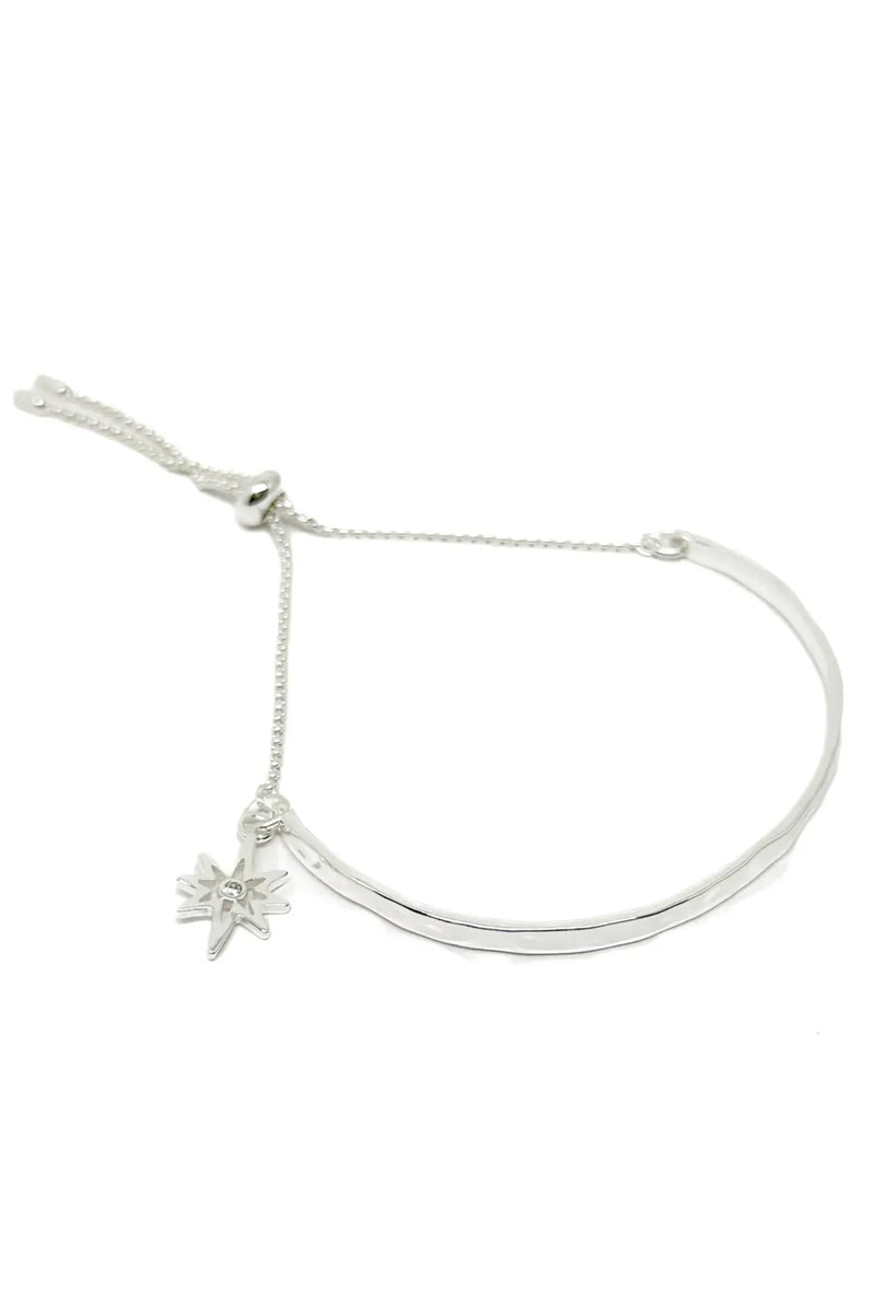 Jenson Star Slider Bangle- Silver