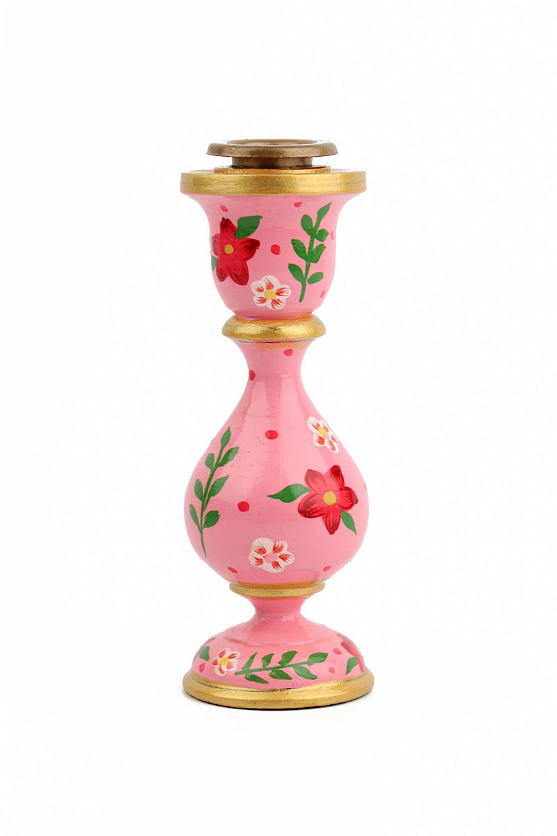 My Doris Small Pink Candlestick