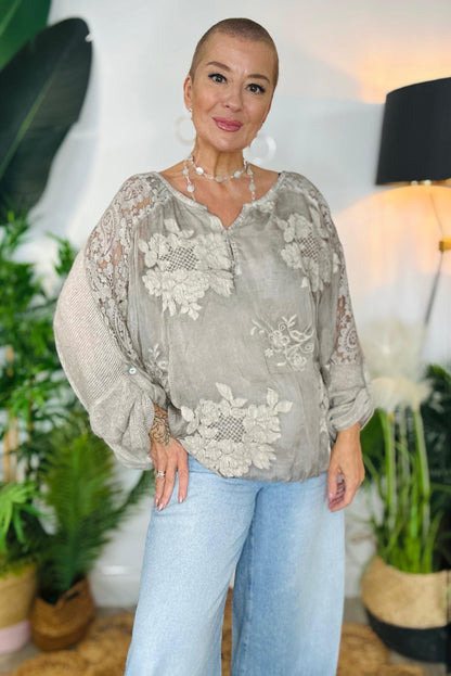 Gracie Floral Lace Top - PRE-ORDER