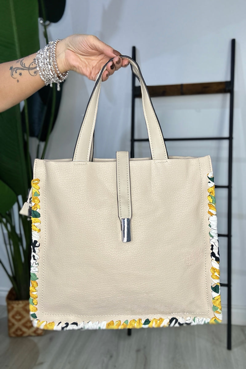 Ribbon Edge Tote Bag