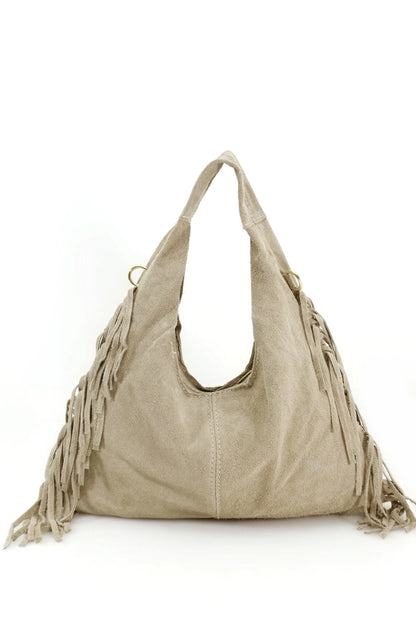 Fringe Suede Grab Bag