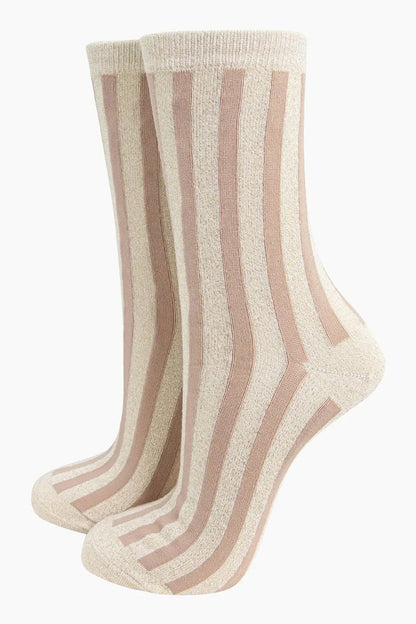 Glitter Socks - Stripes