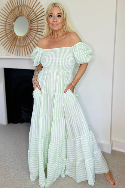 Stripe Maxi Dress