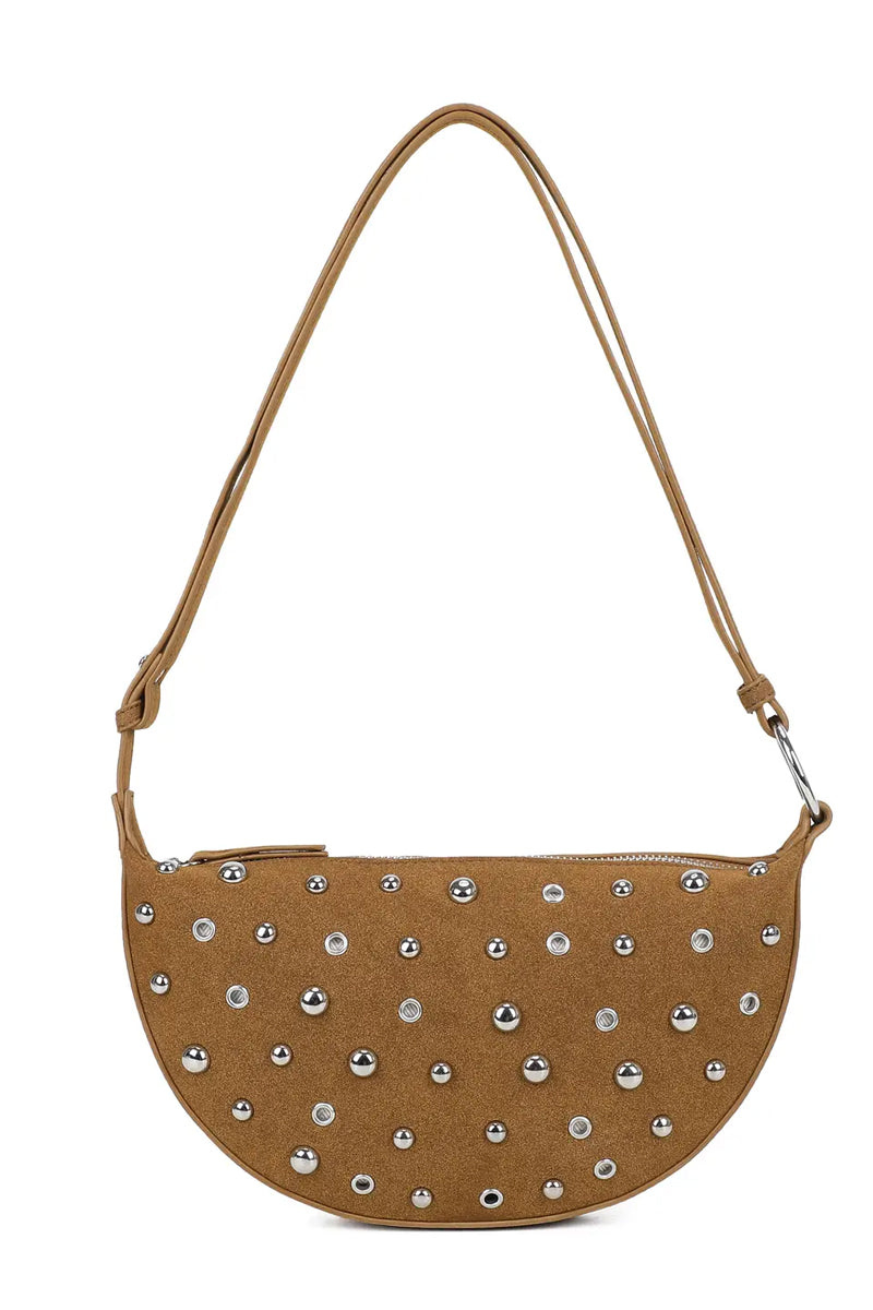 Half Moon Stud Bag