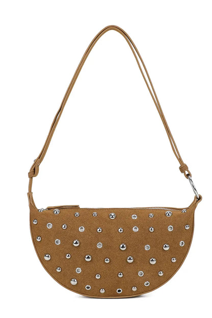 Half Moon Stud Bag