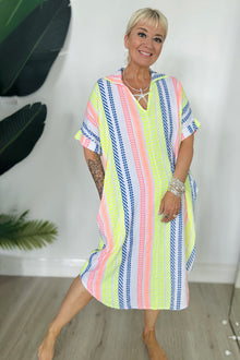 Chevron Longline Cotton Tunic