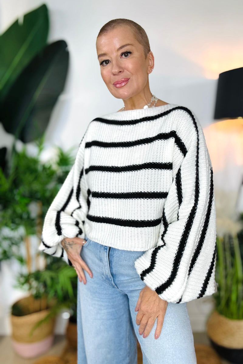 Sweetie Balloon Sleeve Knitted Jumper - PRE-ORDER